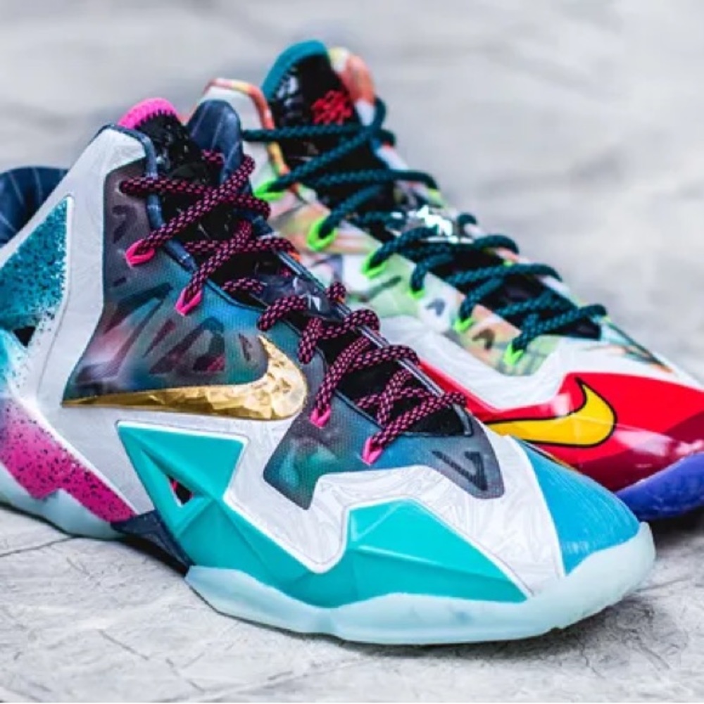 Nike LeBron 11 “What The LeBron” Multicolor Basketball Sneakers Size 10